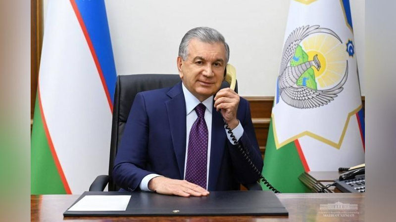 Изрображение 'Президент Узбекистана принимает поздравления с днем рождения'