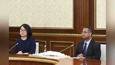 '​O`ZBEKISTON PREZIDENTI AHMAD ShAHIDNI QABUL QILDI'ning rasmi