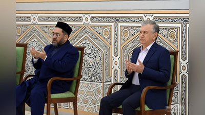 Изрображение 'Президент Узбекистан начал поездку по Сурхандарьинской области'