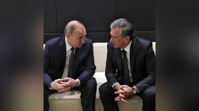 'Shavkat Mirziyoev Putin bilan strategik sheriklik munosabatlarini mustahkamlash masalalarini muhokama qildi'ning rasmi