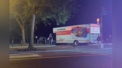 Изрображение 'Водитель грузовика, въехавший в ограду Белого дома, признался, что хотел убить Байдена'