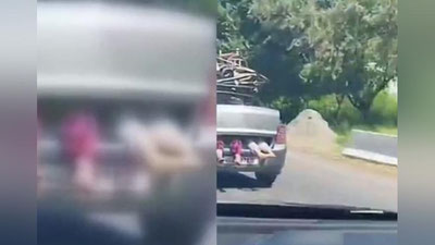 '"Cobalt" haydovchisi Namangandan Farg`onaga "kapot"da odam tashidi'ning rasmi