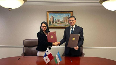 Изрображение 'Узбекистан установил дипотношения с Панамой'