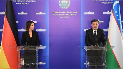 Изрображение 'Главы МИД Узбекистана и ФРГ провели встречу в Ташкенте'