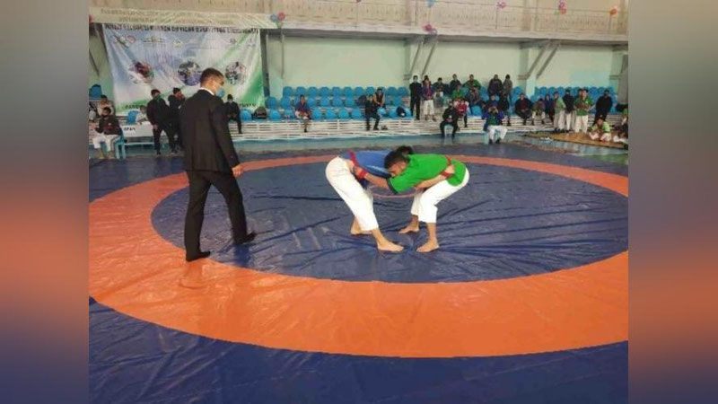 'Qo`qonda belbog`li kurash bo`yicha Prezident sovrini uchun jahon chempionati bo`lib o`tdi'ning rasmi