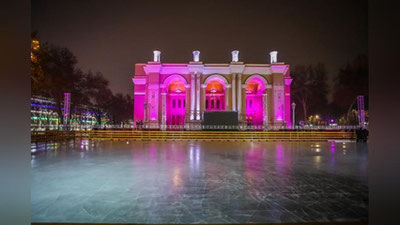 Изрображение 'В Ташкенте открывается каток под открытым небом'