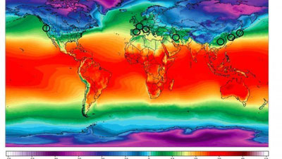 Изрображение 'Ученые создали карту, показывающую связь COVID-19 и погоды'