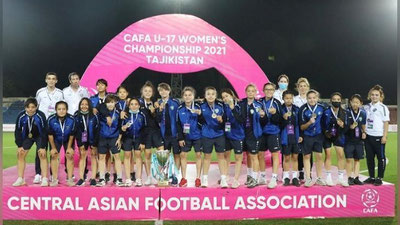 Изрображение 'Юношеская сборная Узбекистана среди девушек до 17 лет выиграла турнир в Душанбе'