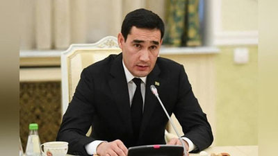 'Сардор Бердимуҳаммедов расман Туркманистон президенти лавозимига киришди'ning rasmi