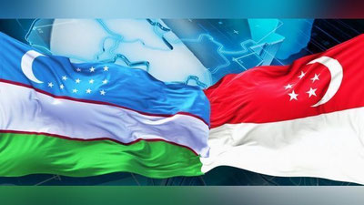 Изрображение 'Президент Узбекистана отправляется в Сингапур'