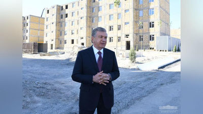 Изрображение 'Шавкат Мирзиёев раскритиковал качество строительных работ'