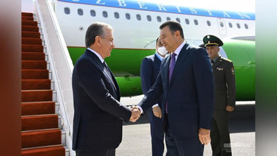 Изрображение 'Президент прибыл в Душанбе: фото, видео'