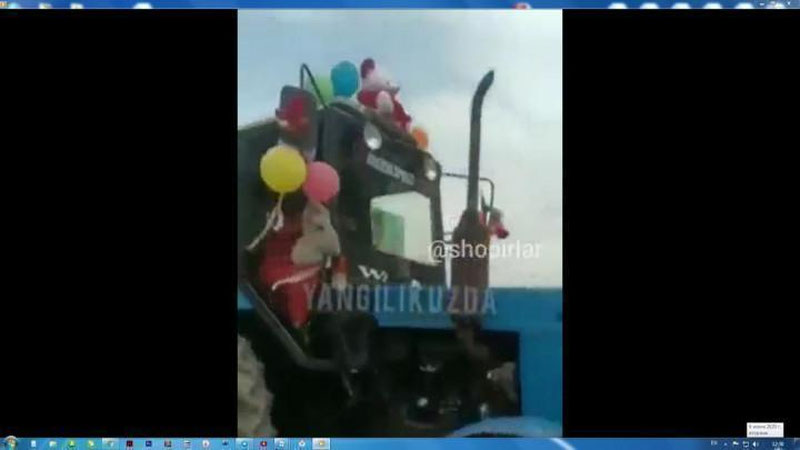 'Samarqandda ona chaqalog`ini "roddom"dan traktorda olib chiqdi. Holat o`rganilmoqda (Video)'ning rasmi