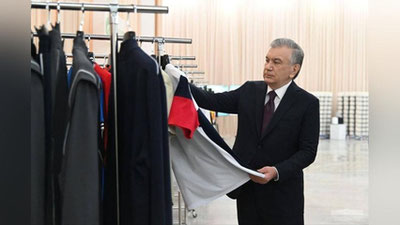 'Prezident Farg`onadagi 132 million evro evaziga qurilgan katta fabrikani borib ko`rdi'ning rasmi
