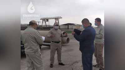 '“O`zbekneftgaz”: Boshqaruv raisi Buxoro va Qashqadaryo viloyatlaridagi ta`minot omborlarida saqlanayotgan resurslar holatini o`rgandi (Foto)'ning rasmi