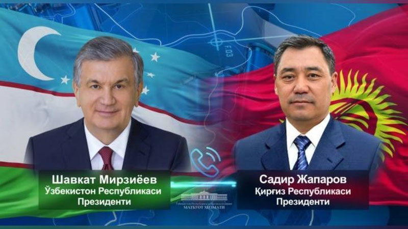 Изрображение 'Президент Узбекистана поздравил главу Кыргызстана с днем рождения'