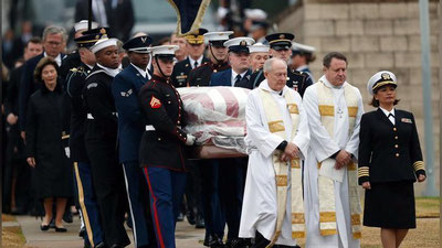 Изрображение 'В ТЕХАСЕ ПОХОРОНИЛИ 41-ГО ПРЕЗИДЕНТА США'