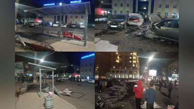 'Poytaxtda "Kobalt" haydovchisi boshqaruvni yo`qotib, to`xtab turgan 2 ta "Kobalt"ga to`qnashdi'ning rasmi