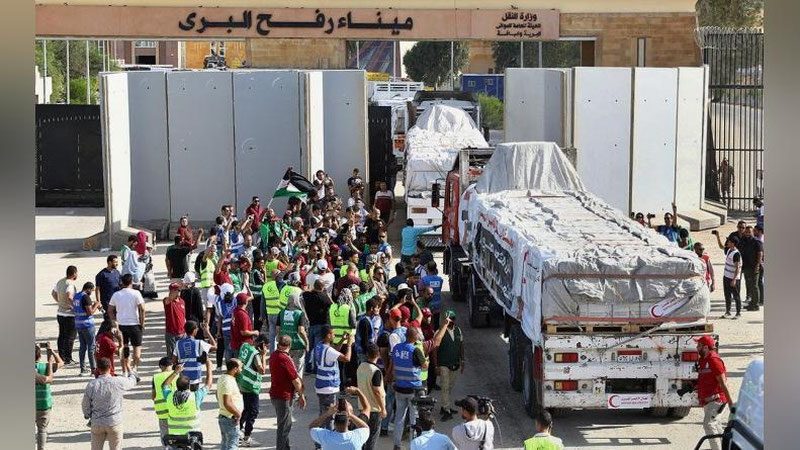 'G`azoga 33 ta yuk mashinasidan iborat  insonparvarlik yordami etkazildi'ning rasmi