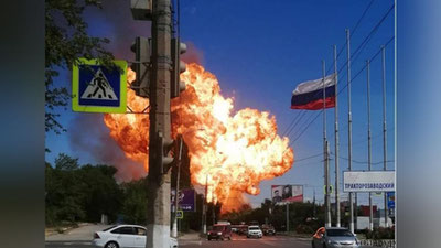 Изрображение 'Мощный взрыв на заправке в Волгограде попал на видео'