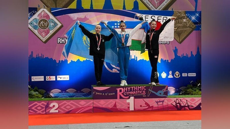 'Ўзбек гимнастикачилари Осиё чемпионатини 17 медаль билан якунлашди'ning rasmi