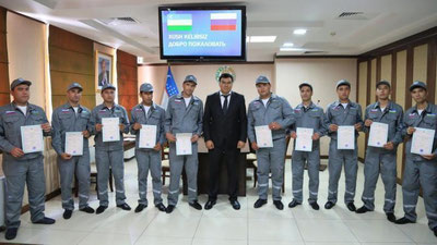 '​РОССИЯГА ЖЎНАБ КЕТАЁТГАН БИР ГУРУҲ МЕҲНАТ МУҲОЖИРЛАРИНИ КУЗАТИШ МАРОСИМИ БЎЛИБ ЎТДИ'ning rasmi