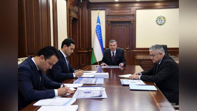 Изрображение 'На совещании с Президентом обсуждены совместные проекты с ОАЭ и Японией'