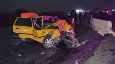 'Surxondaryoda "Nexia 2" beton to`siqqa borib urildi. Hodisa oqibatida haydovchi vafot etdi'ning rasmi