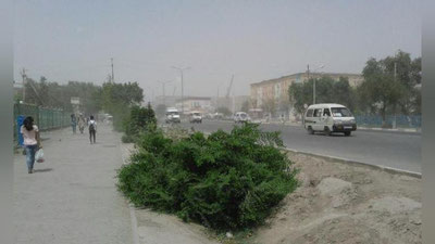 'Qoraqalpog`istonda kuchli shamol oqibatida yana qumli bo`ron ko`tarildi (foto)'ning rasmi