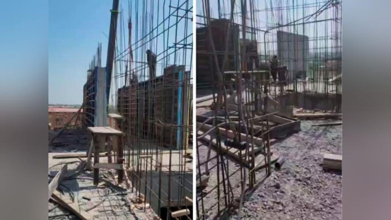 'Тошкент вилоятида 9 қаватли уй сифатсиз қурилаётгани айтилди(видео)'ning rasmi