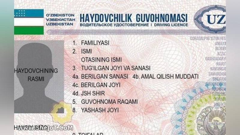 'Ҳайдовчилик гувоҳномасини исталган ҳудуддан олишингиз мумкин'ning rasmi