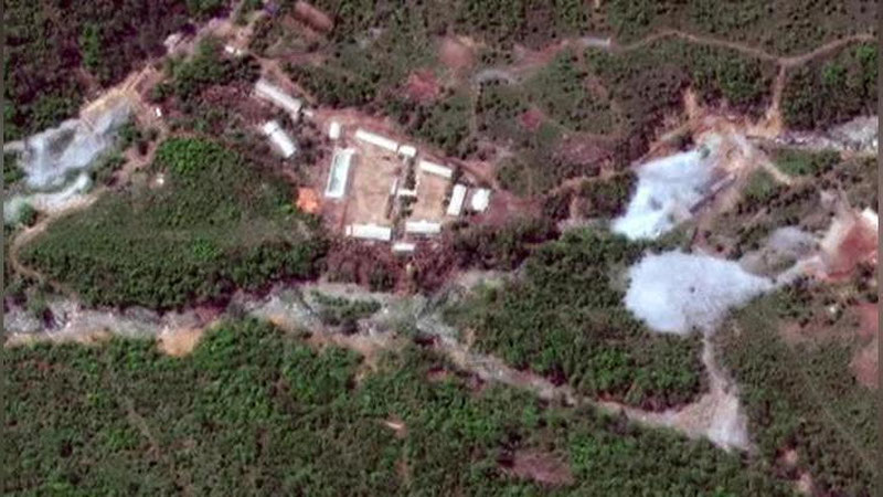 'KXDRda yadroviy poligon portlatib yuborildi (Video)'ning rasmi