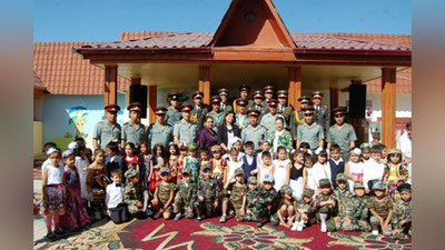 'Samarqandda harbiy xizmatchilar tomonidan bog`cha bolalari uchun bayram tashkil etildi'ning rasmi