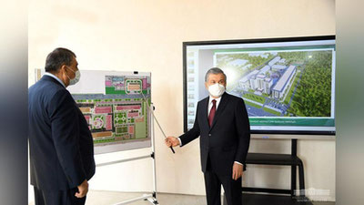 Изрображение 'Глава государства предложил создать научно-исследовательский центр строительных материалов'