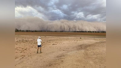 Изрображение 'Огромная пыльная буря обрушилась на Австралию (эпичное видео)'