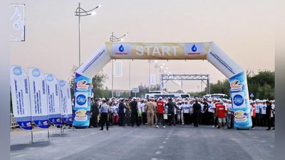 '“O`zbekneftgaz”: Ommaviy yugurish bo`yicha “Save Aral – 2022” musoboqasining kuzgi bosqichi va “O`zbekneftgaz” AJ Boshqaruv raisining birinchi kubogi start oldi'ning rasmi