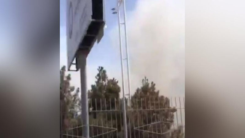 Изрображение 'На территории рынка в Карши горел магазин (видео)'