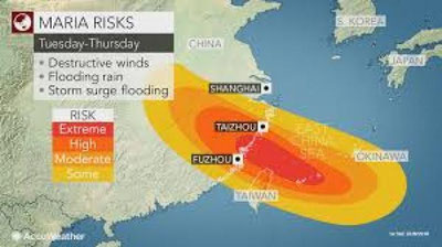 'Xitoyga Kongrey nomli yangi to`fon yopirilish xavfi bor'ning rasmi