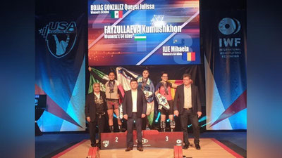 'Og`ir atletikachi o`zbek qizi jahon rekordini o`rnatdi'ning rasmi