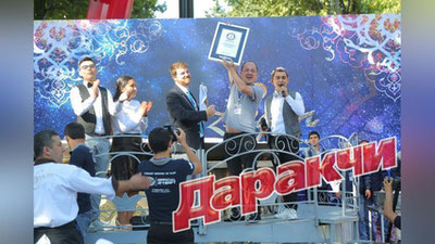 'O`ZBEK OShINING GINNESSNING REKORDLAR KITOBIGA KIRIShIGAChA BO`LGAN JARAYoN!'ning rasmi