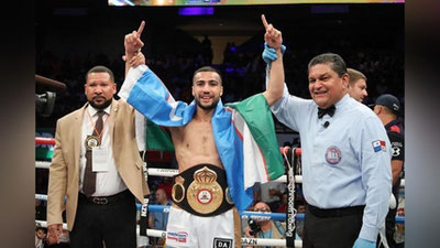 'Shahram G`iyosov raqibini 30 soniyada mag`lub qildi 'ning rasmi