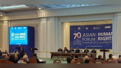 'Samarqandda "Inson huquqlari bo`yicha Osiyo forumi" o`z ishini boshladi'ning rasmi