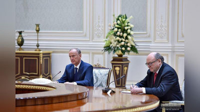 Изрображение 'Президент принял секретаря Совбеза РФ Николая Патрушева'