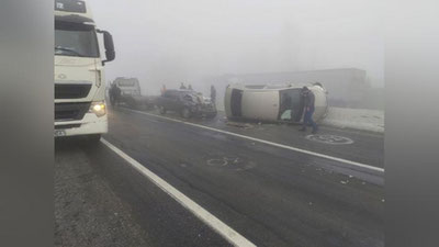 Изрображение 'Крупное ДТП произошло под Ферганой в условиях густого тумана'