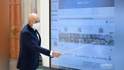 Изрображение 'Проект по расширению улицы Темура Малика в Ташкенте представлен Президенту'