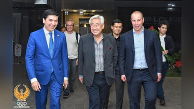 'O`zbekistonga Butunjahon taekvondo WT federasiyasi prezidenti keldi'ning rasmi