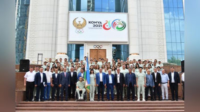 Изрображение 'Сборная Узбекистана отправилась в Турцию на Игры исламской солидарности'