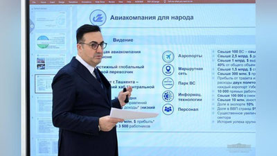 Изрображение '«Uzbekistan airways» станет ведущей региональной авиакомпанией: презентация главе государства'