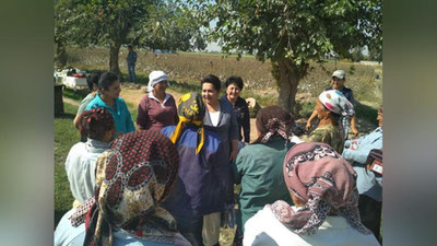 'Tanzilla Narbaeva paxta dalalarida tashabbuskor terimchi ayollar bilan uchrashdi'ning rasmi