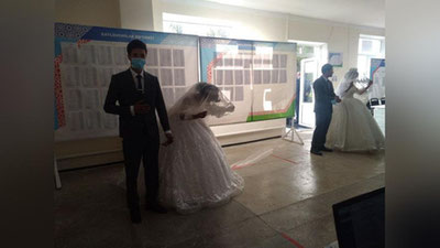 'Chiroqchida bir vaqtning o`zida ikki kelin-kuyov o`z ovozini berdi'ning rasmi